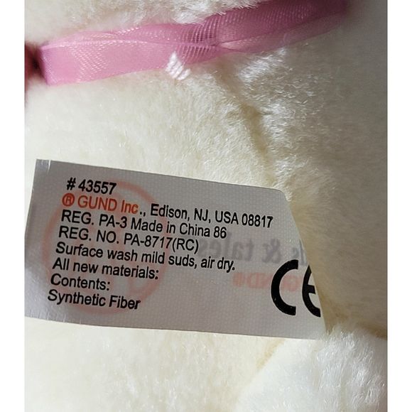 VHTF heads & tales by GUND #43557 Large Brown Bunny Rabbit Holding Sheep Plush‎ - Picture 12 of 12